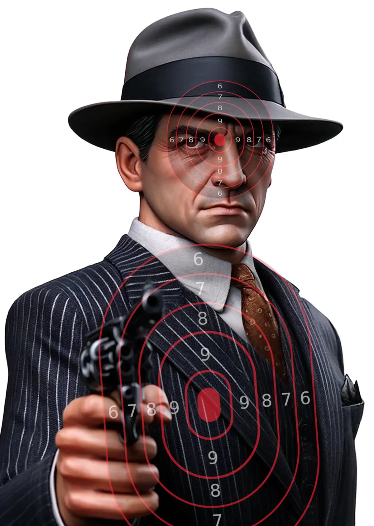 Mobsters Target 15 - Printable Shooting Target
