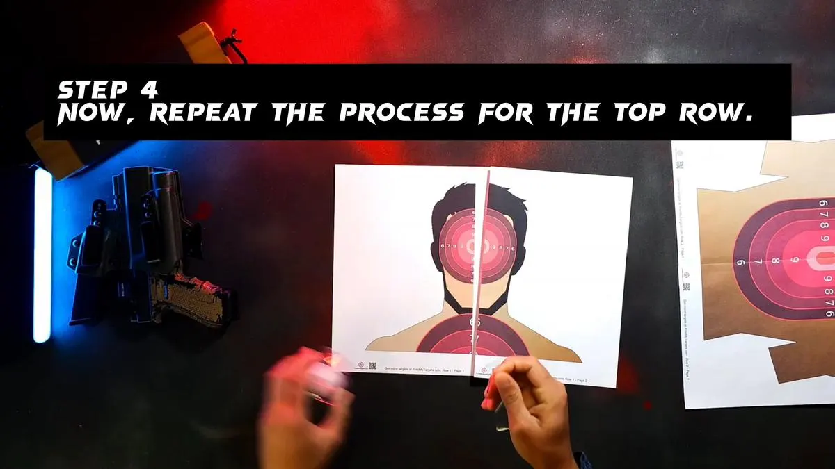Step 4 - Now, repeat the process for the top row of pages.