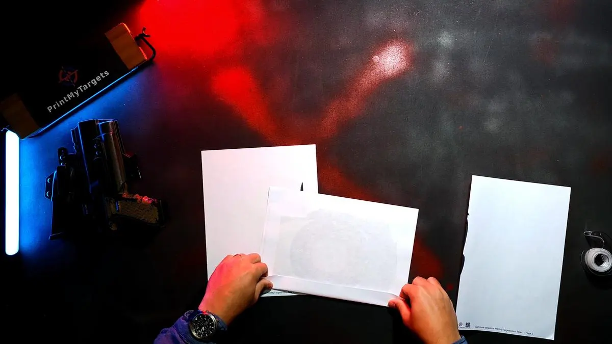 Please fold on the red dotted lines.