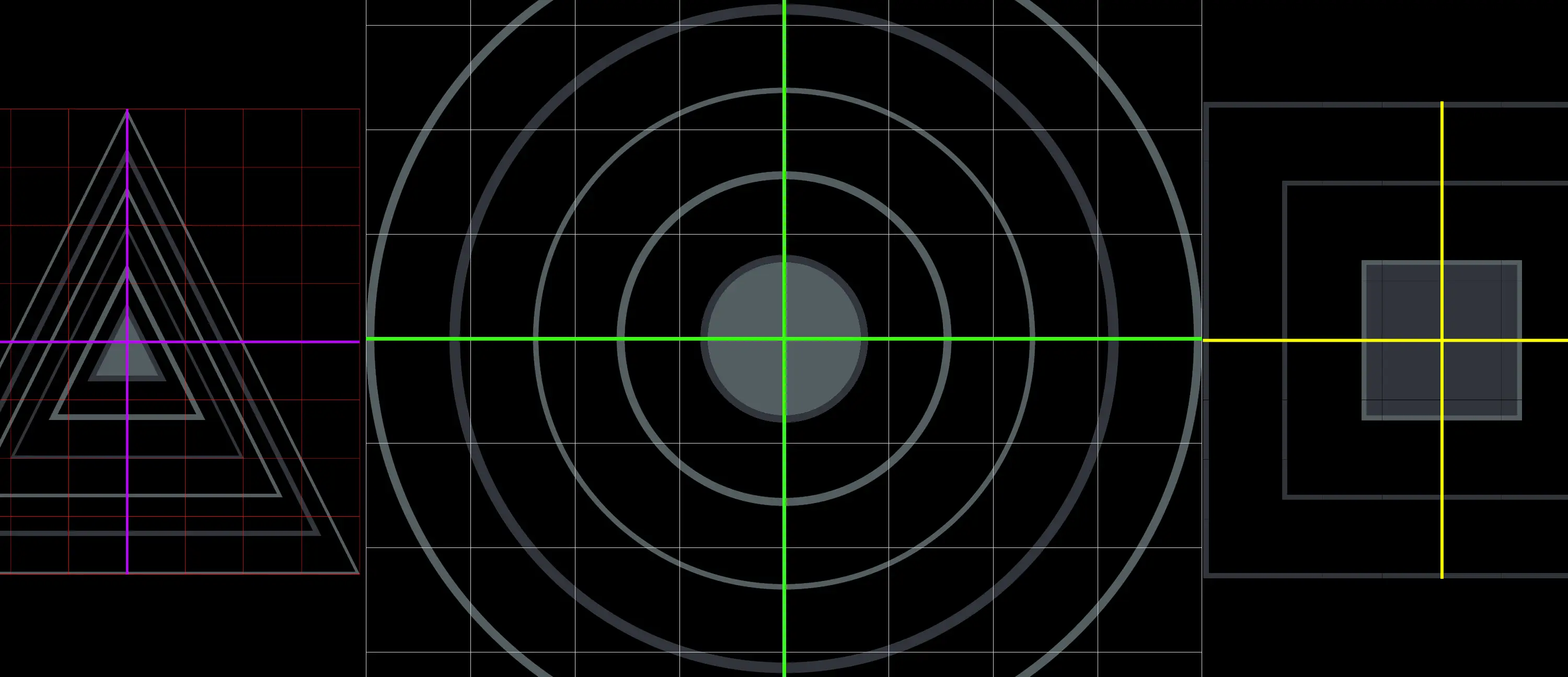 Dark Geometric Targets - PrintMyTargets