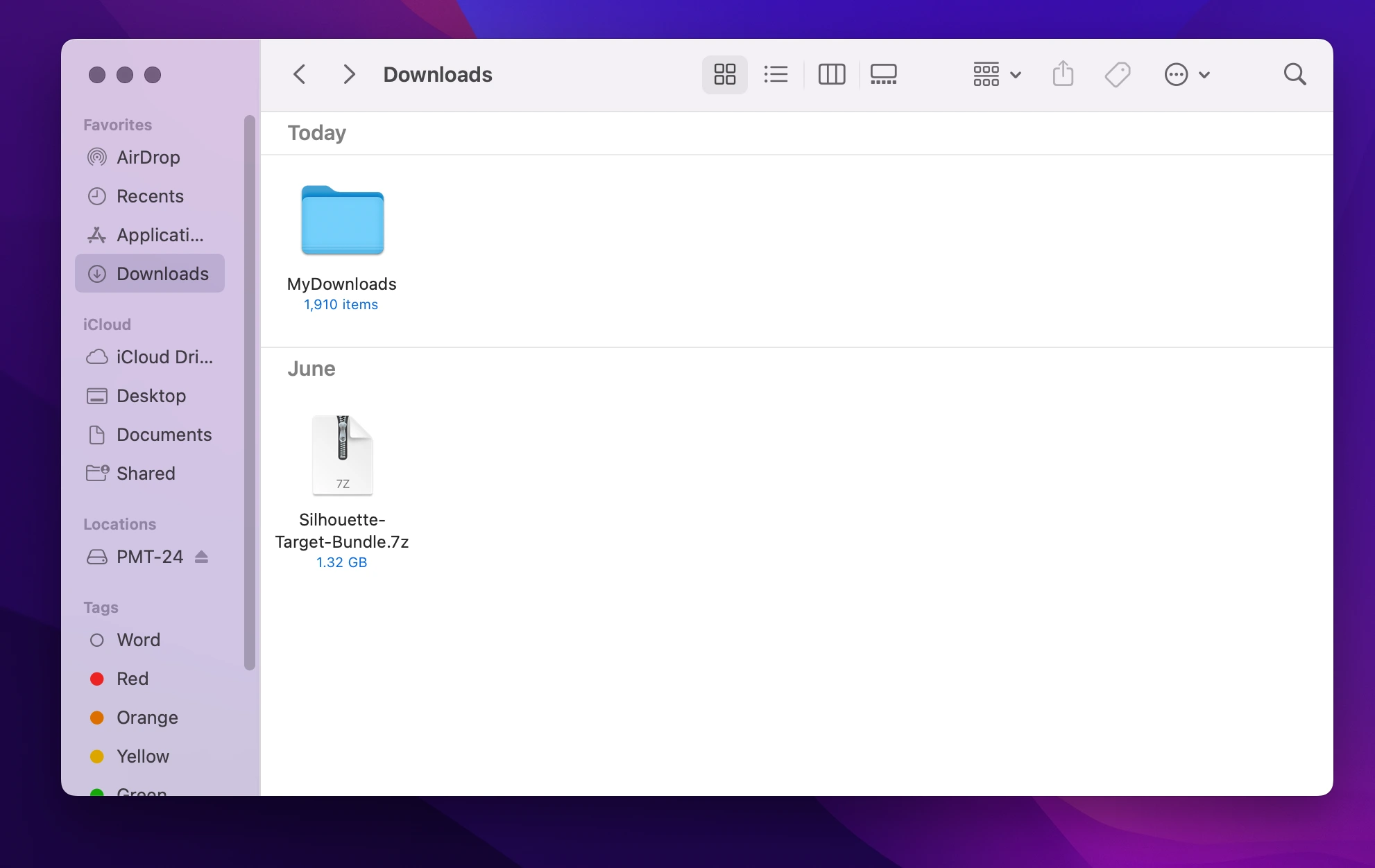 Please right-click on the 7-zip file and select open with. 