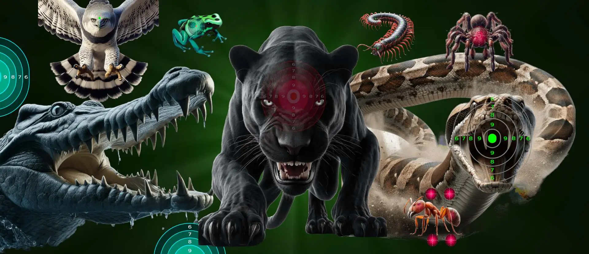 South American Animal Shooting Targets - PrintMyTargets