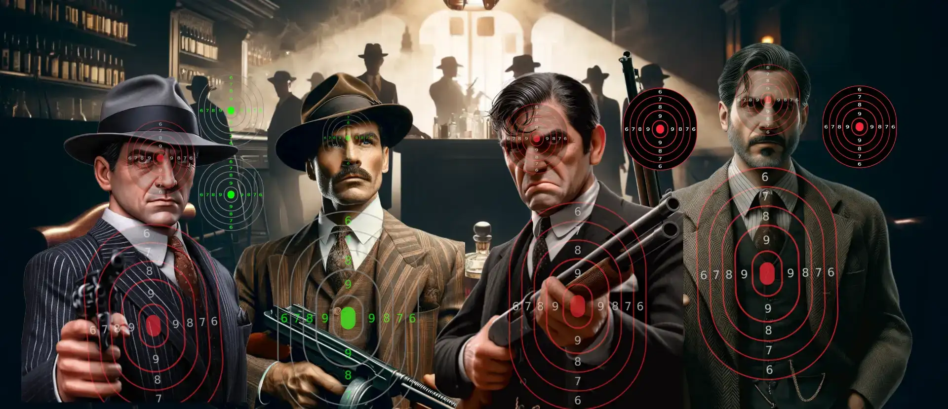 Mobster shooting targets - PrintMyTargets