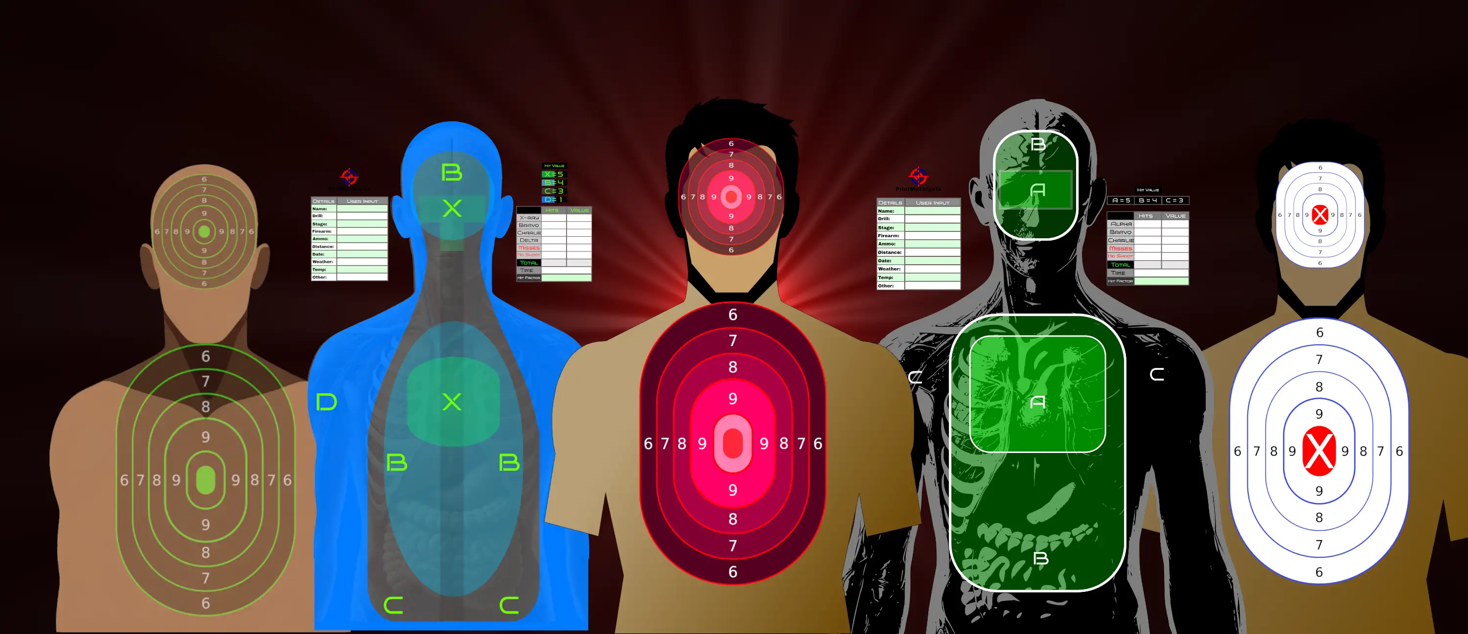 Silhouette Shooting Targets - PrintMyTargets