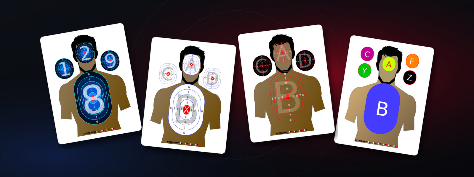 Audio Command Targets — printable shooting targets