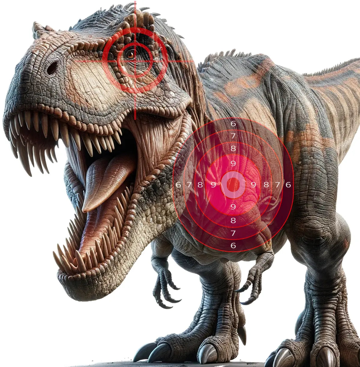 Dinosaur Giganotosaurus Target 5 - Printable Shooting Target