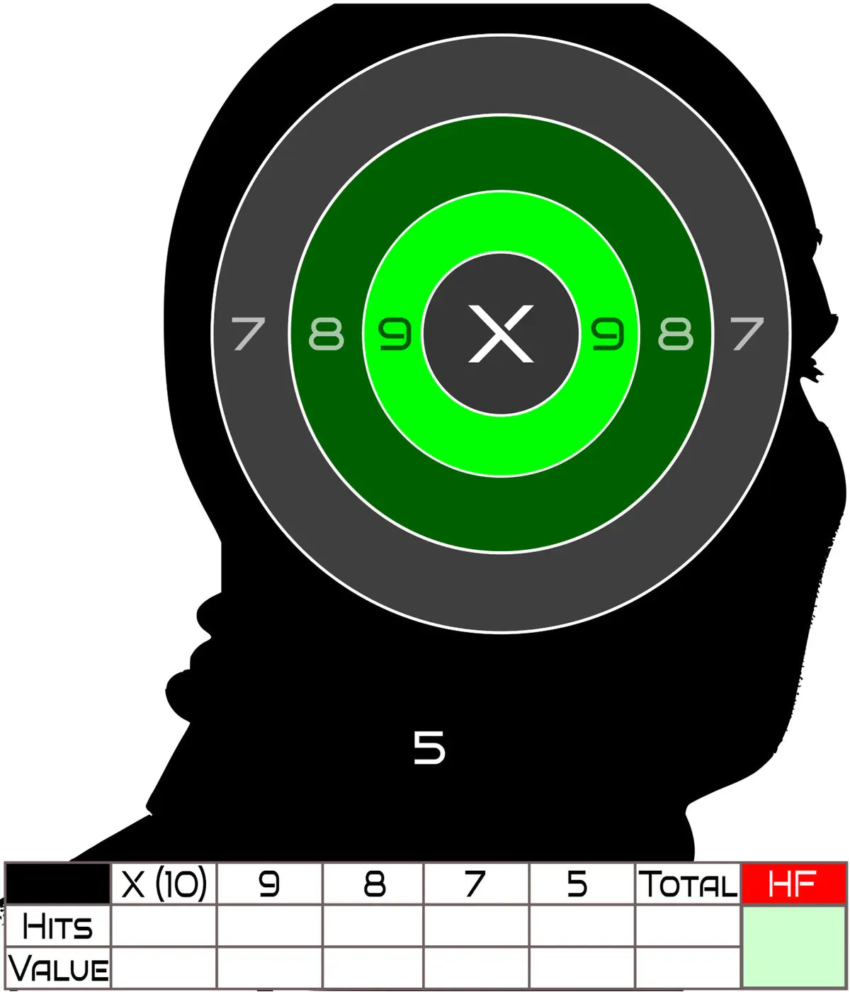Headshot Target 32 - Printable Shooting Target