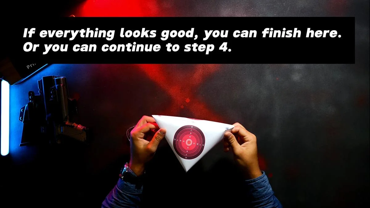 1 Page Self-Standing Target Tutorial - Shape and check