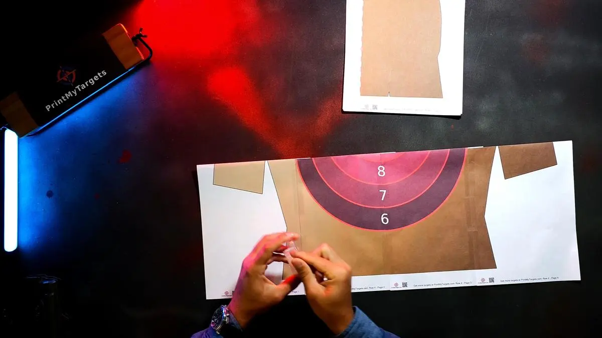 16 Page Target Tutorial - Tape Row 4