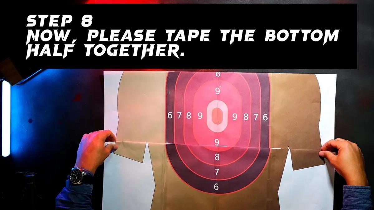 16 Page Target Tutorial - Join the bottom half (Rows 3 + 4)