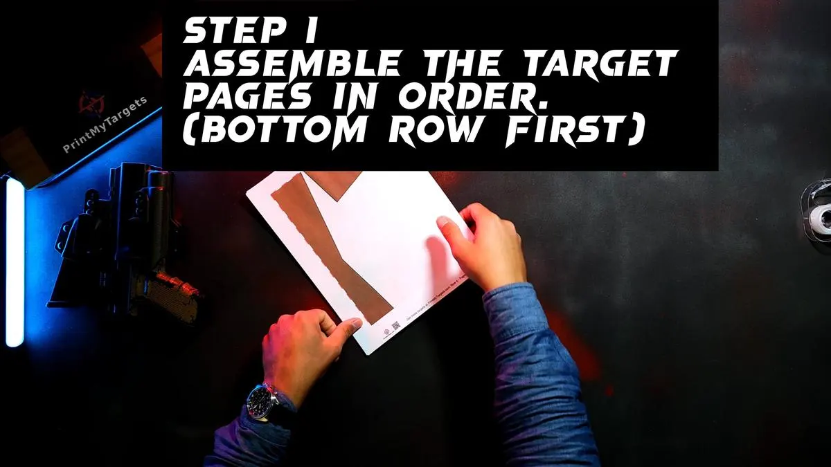 16 Page Target Tutorial - Start with Row 4 (bottom)