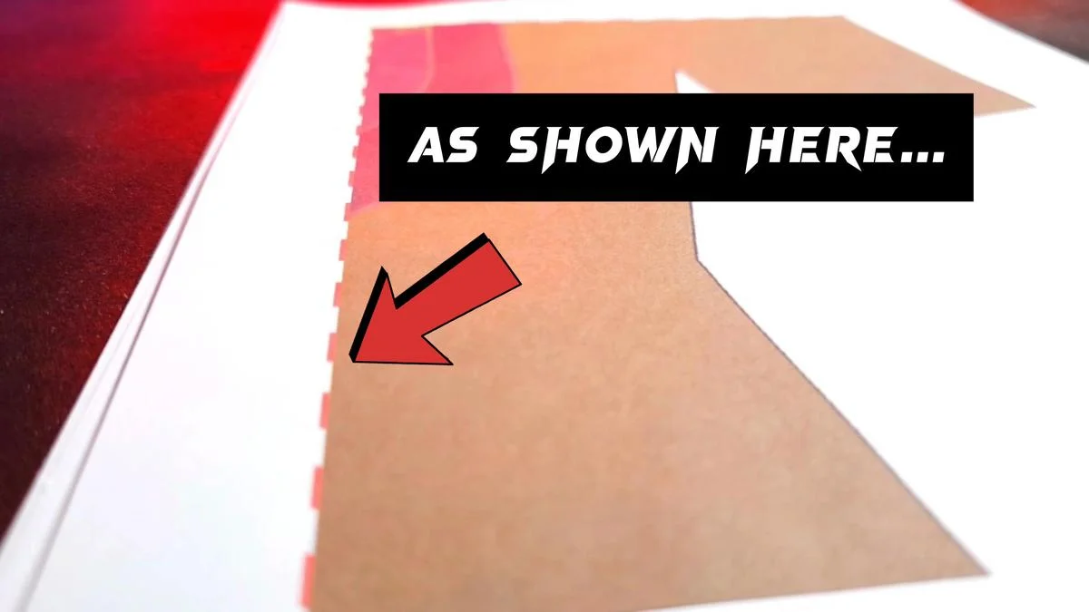 16 Page Target Tutorial - Fold Row 4 on the red lines