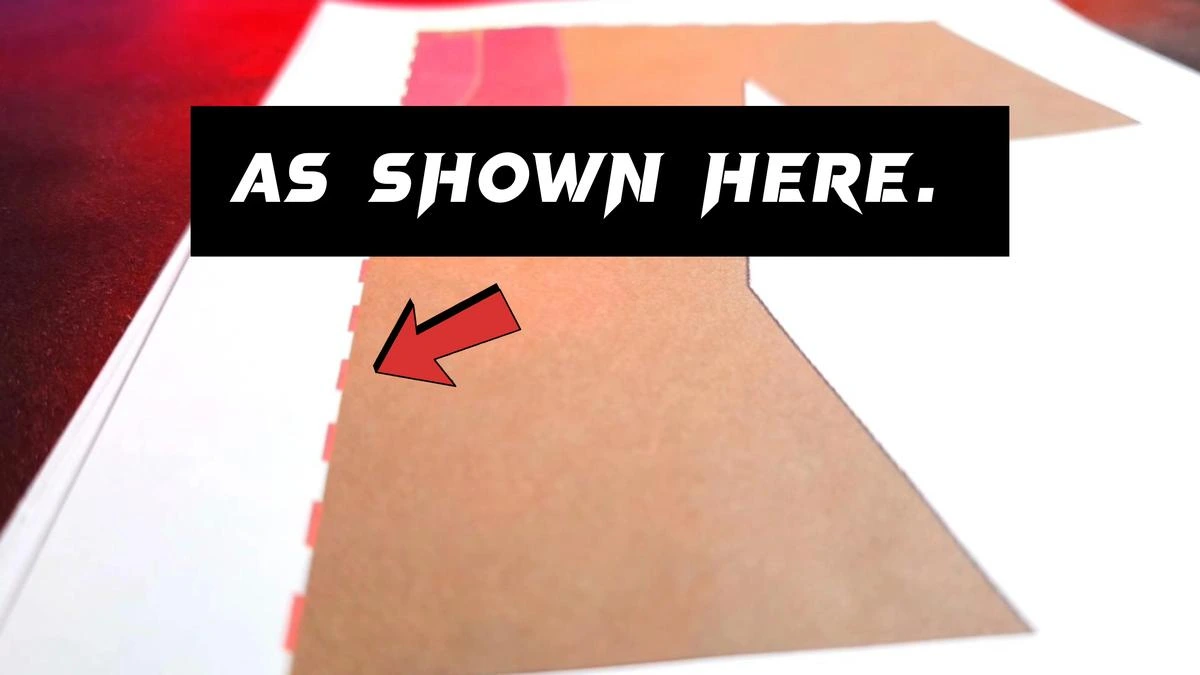 4 Page Self-Standing Target Tutorial - Fold on the red dotted lines