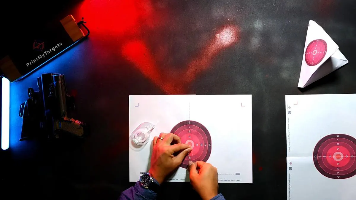 4 Page Self-Standing Target Tutorial - Build the top row the same way.