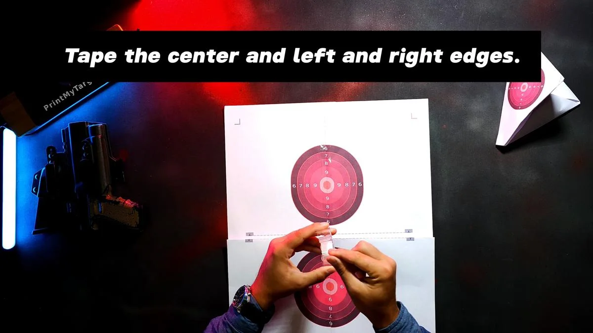 4 Page Self-Standing Target Tutorial - Join the rows