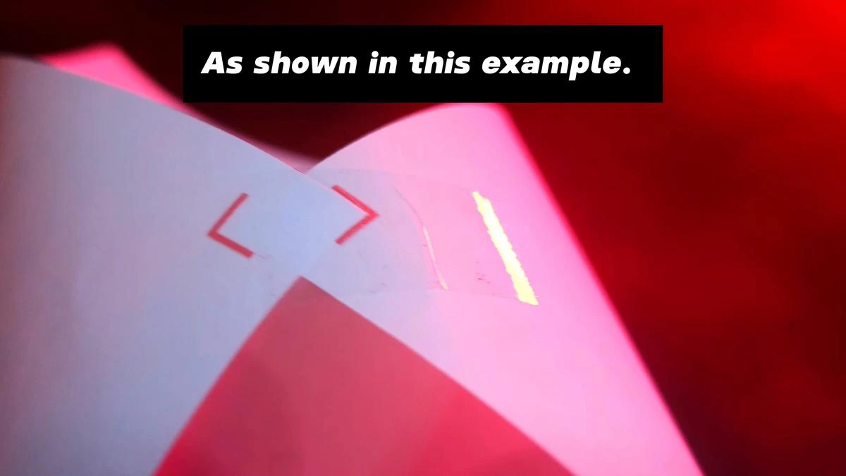 4 Page Self-Standing Target Tutorial - Tape the first diagonal corner pair
