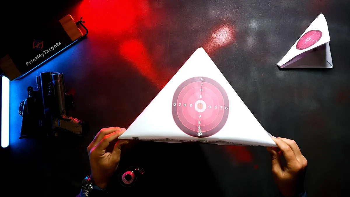 4 Page Self-Standing Target Tutorial - Pop out dents