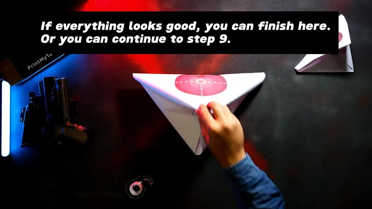 4 Page Self-Standing Target Tutorial - Pop out dents