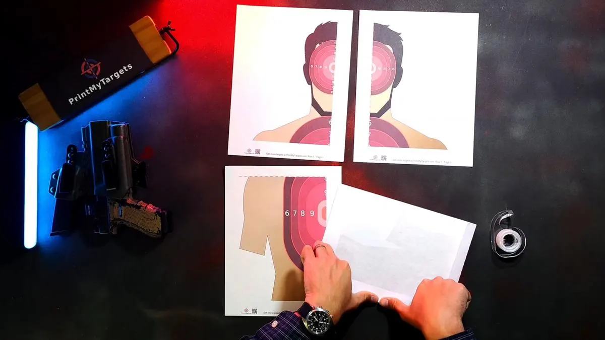 4 Page Target Tutorial - Fold along every red dotted line