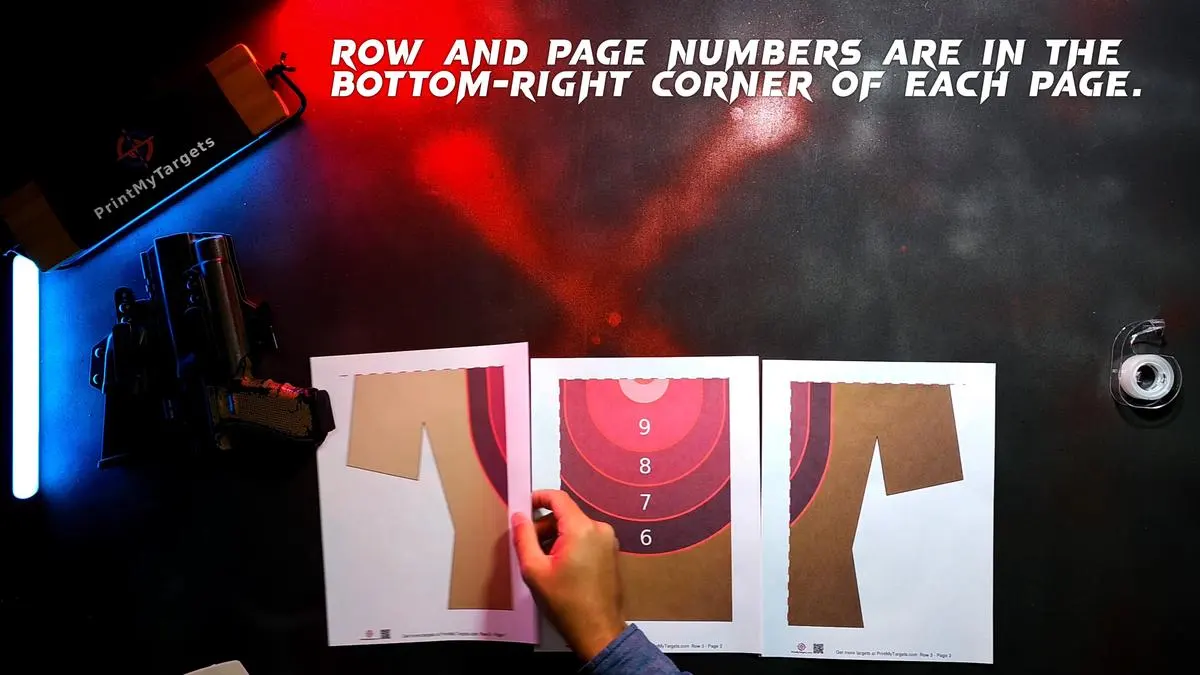 9 Page Target Tutorial - Sort the 9 pages into 3 rows