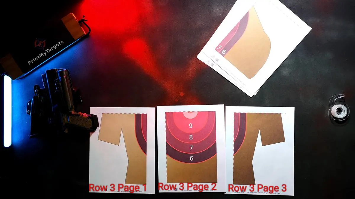 9 Page Target Tutorial - Sort the 9 pages into 3 rows